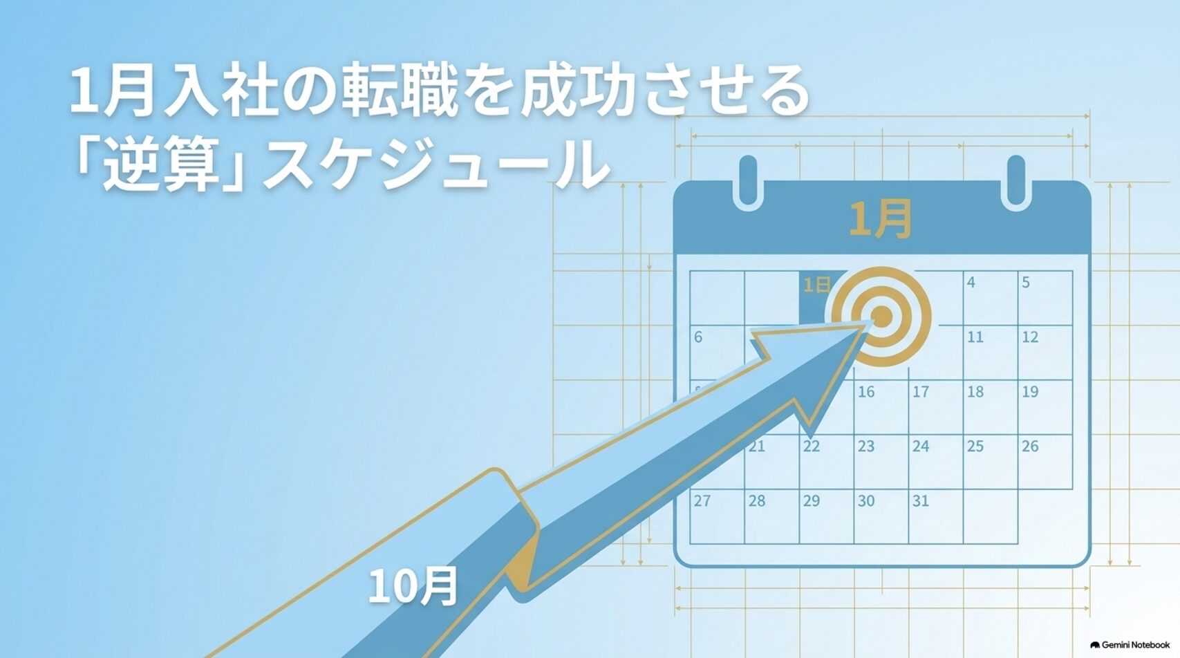1月入社の転職を成功させる！営業転職の逆算スケジュール！